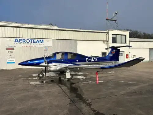Motorflugzeug DA62 des Herstellers Diamond Aircraft