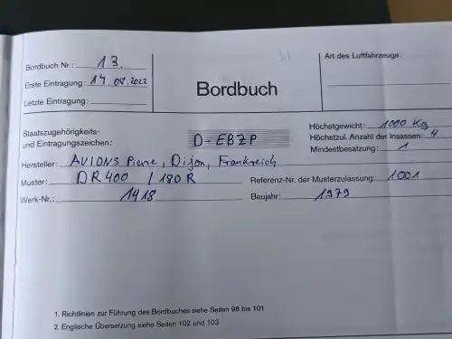 Robin DR400/180R (Motorflugzeug) - Bild 9